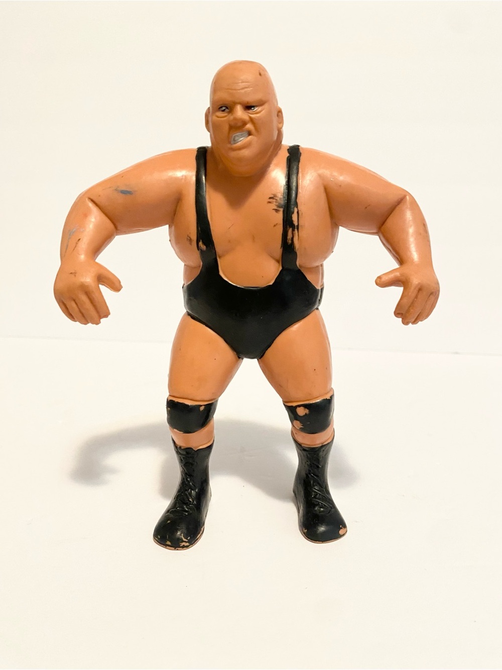 1985 LJN King Kong Bundy WWF WWE Titan Sports Rubber Action Figure Vintage Toy